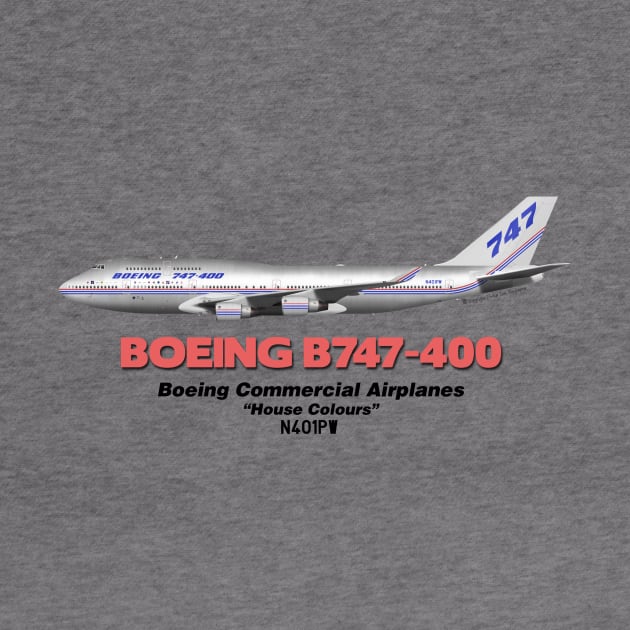 Boeing B747-400 - Boeing "House Colours" by TheArtofFlying